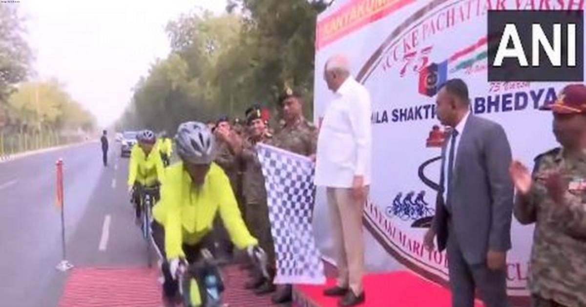 75 years of NCC: Gujarat Chief Minister flags off bicycle rally in Gandhinagar